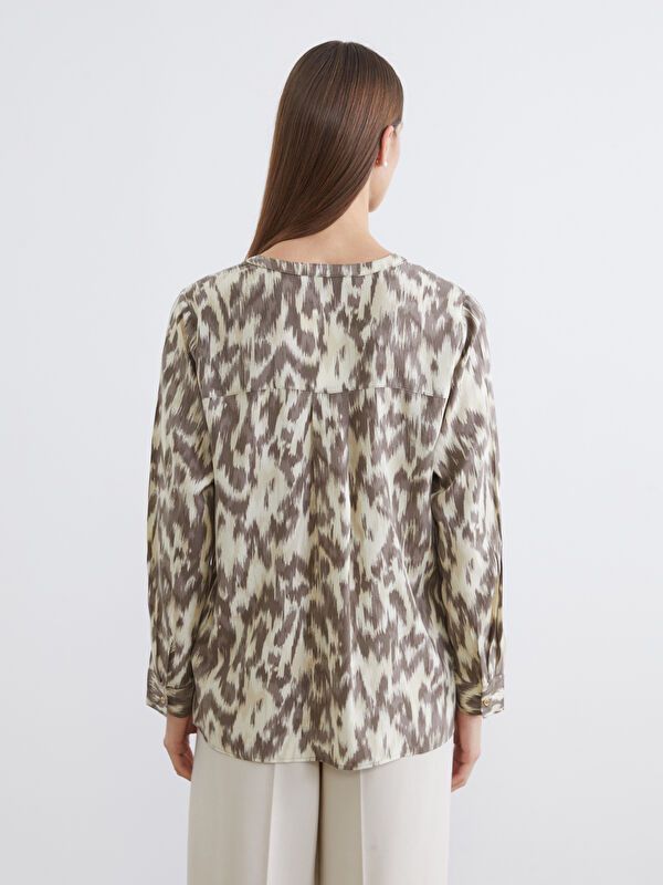 Moudda LC Waikiki - Chemisier (blouse) imprimé manches longues en tissu - Tunisie 4