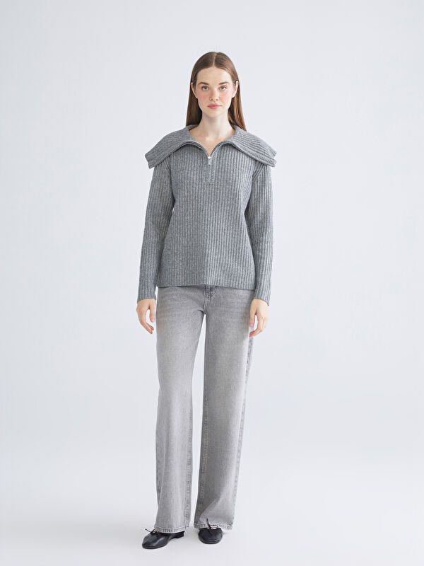 Moudda LC Waikiki - Pull en tricot Femme Gris - Tunisie 2