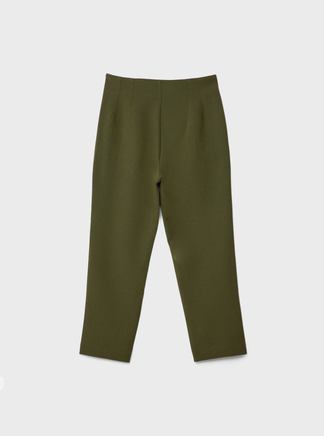 Moudda STRADIVARIUS - Pantalon de Ville Taille Haute avec Pinces Kaki Longueur Spéciale - Tunisie 4