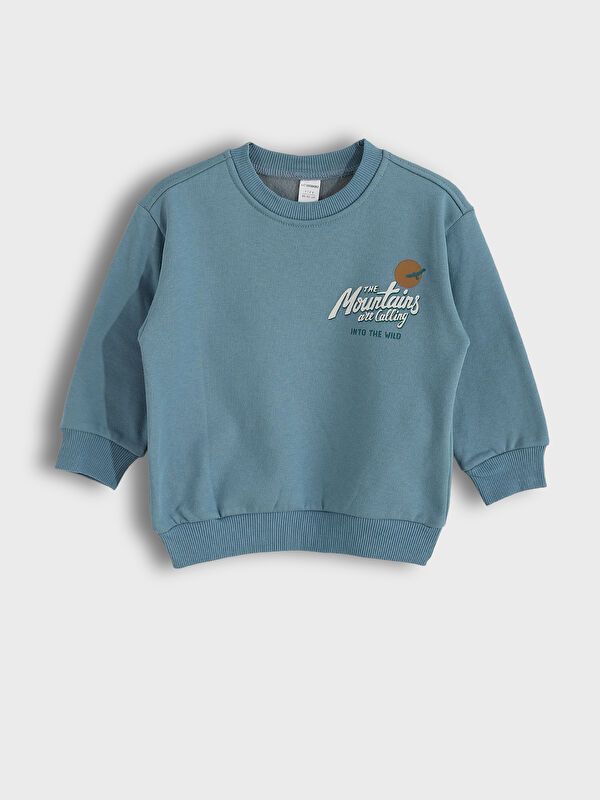 Moudda LC Waikiki - Sweatshirt en jersey Garçon Bleu terne - Tunisie 1