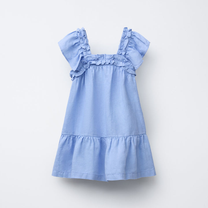 Moudda ZARA - Robe Enfant Bleue Lin - Collection Méditerranée - Tunisie 1