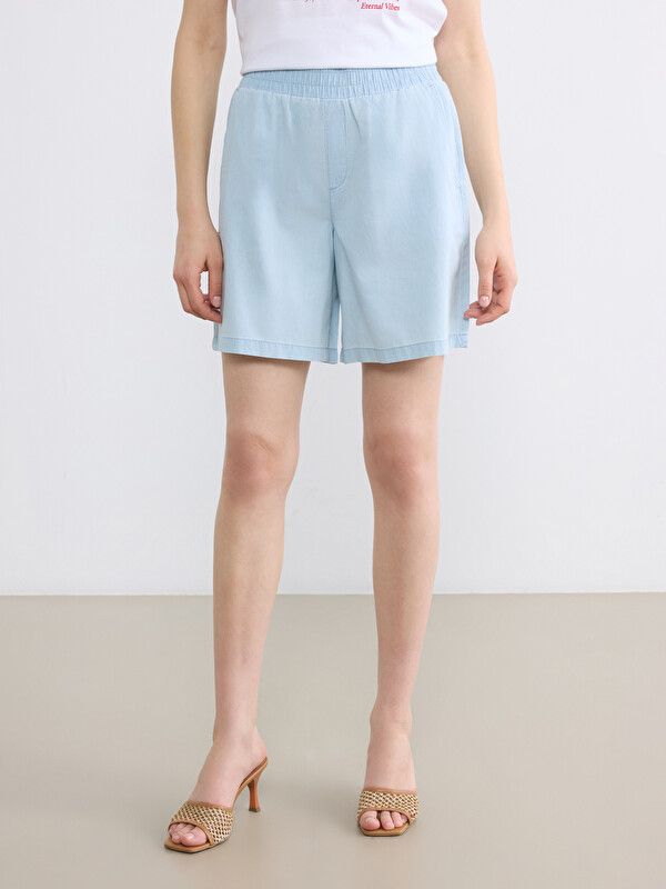 Moudda LC Waikiki - Short en jean pour Femme couleur Stone wash clair - Tunisie 2