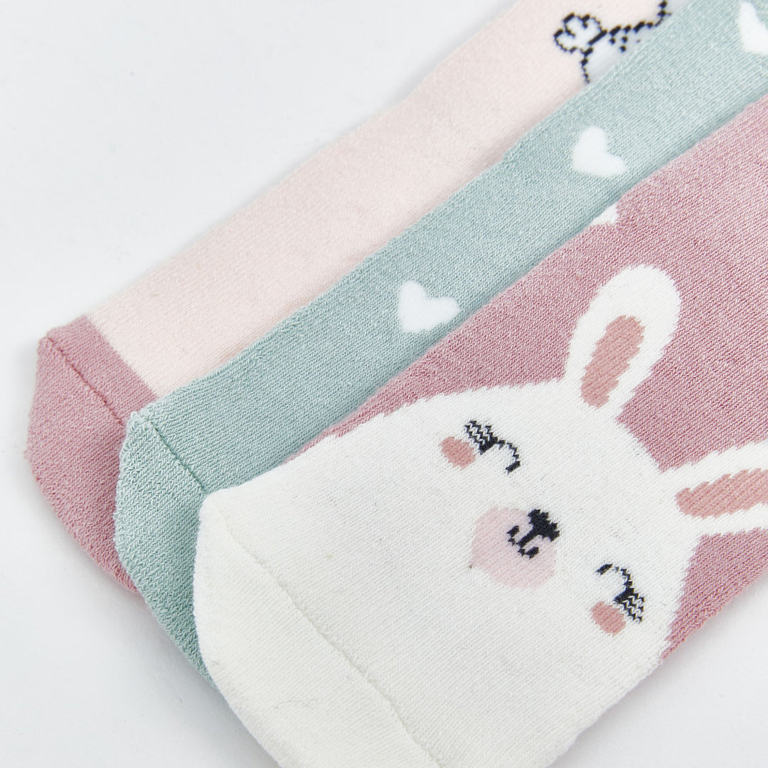 Moudda LC Waikiki - Chaussettes courtes Fille Rose poudre - Tunisie 3