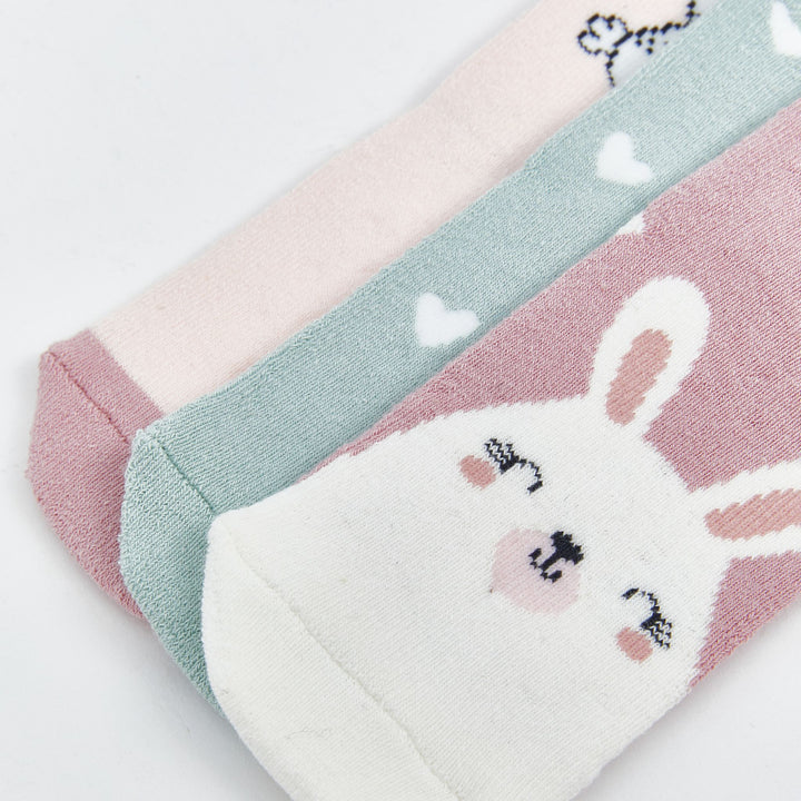 Moudda LC Waikiki - Chaussettes courtes Fille Rose poudre - Tunisie 3