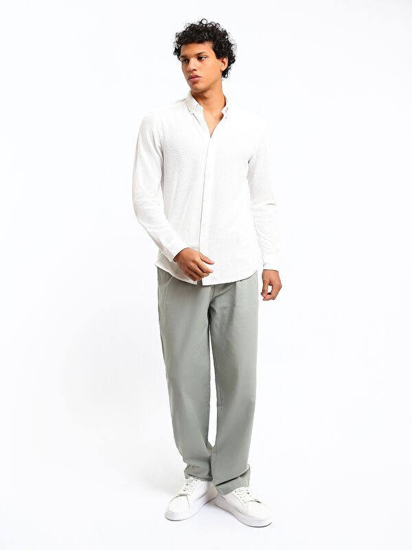 Moudda LC Waikiki - Chemise tissée à manches longues pour Hommes - Tunisie 2