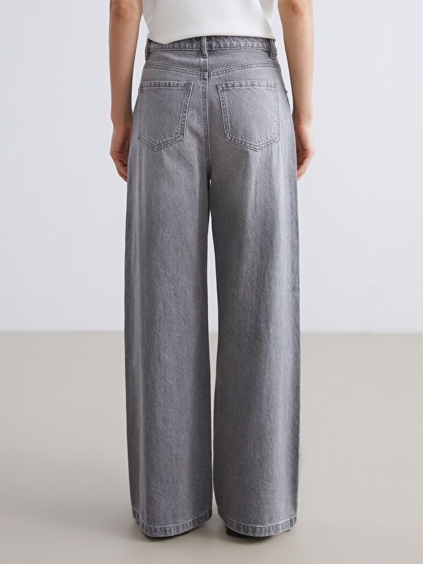 Moudda LC Waikiki - Pantalon jean tissé basique Femme Rodéo grey - Tunisie 4