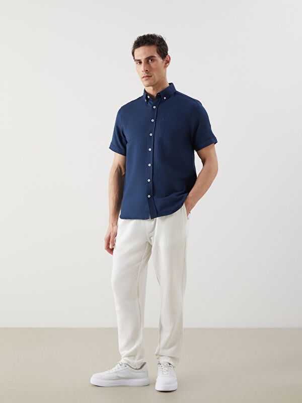 Moudda LC Waikiki - Chemise manches courtes en tissu pour Homme - Tunisie 2