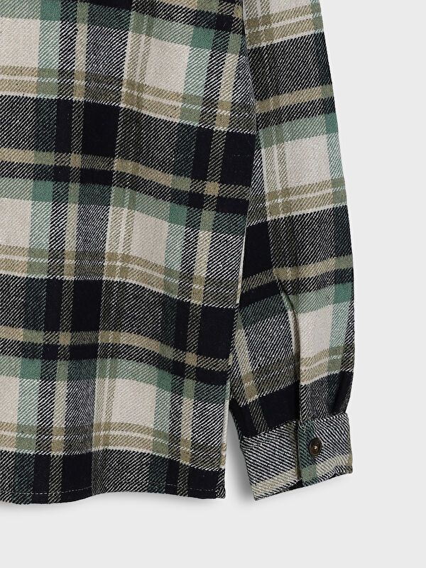 Moudda LC Waikiki - Chemise tissée manches longues Garçon Carreaux vert terneux - Tunisie 3