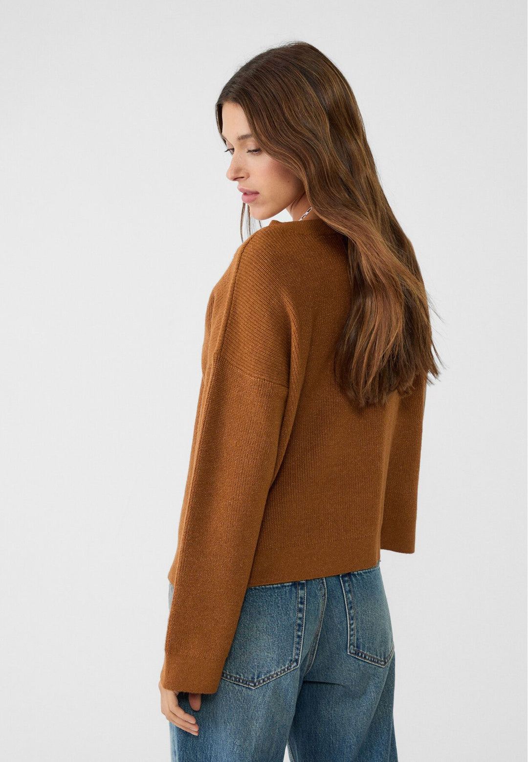 Moudda STRADIVARIUS - Pull en Maille Col V Rib Enfeutré - Tunisie 5