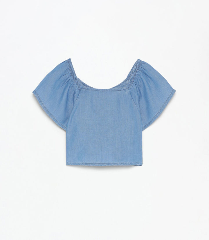 Moudda Lefties - Top Léger Denim - Indigo Fille D5 - Tunisie 3