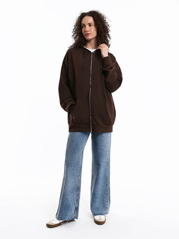 Moudda LC Waikiki - Cardigan en jersey Femme Brun - Tunisie 2