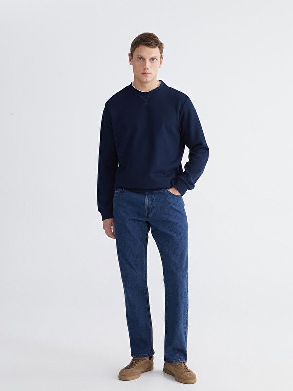 Moudda LC Waikiki - Pantalon basique en jean pour Homme couleur Rodeo foncé - Tunisie 1