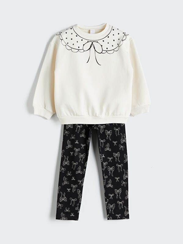 Moudda LC Waikiki - Ensemble jersey Fille Crème - Tunisie 1