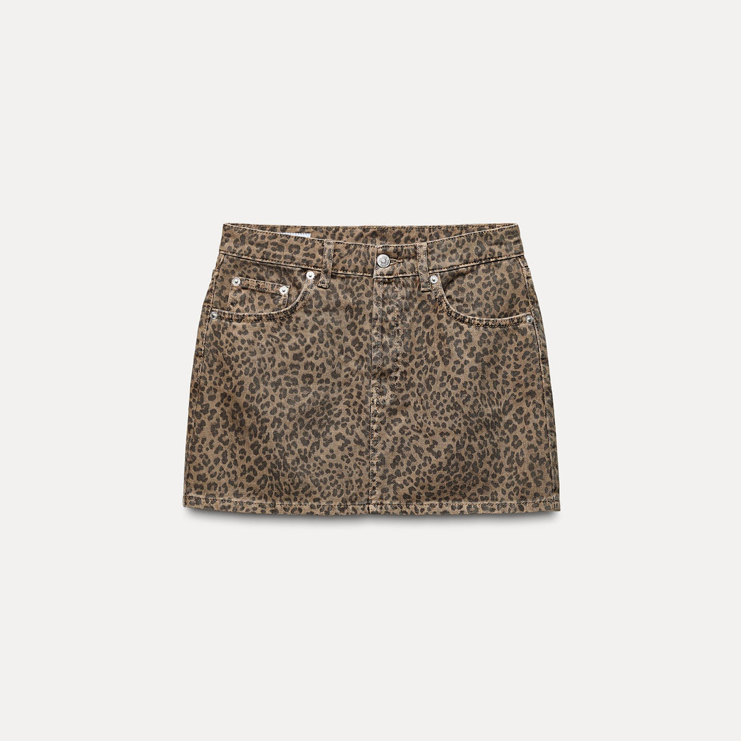 Moudda ZARA - Jupe mini imprimée léopard - Tunisie 1