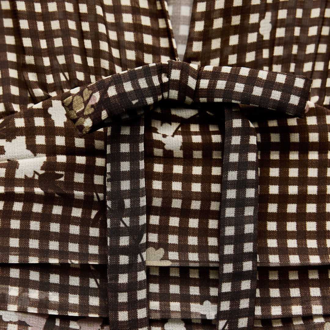 Moudda ZARA - Robe courte GTT manches longues chemise encolure en V taille ajustée imprimée - Tunisie 4