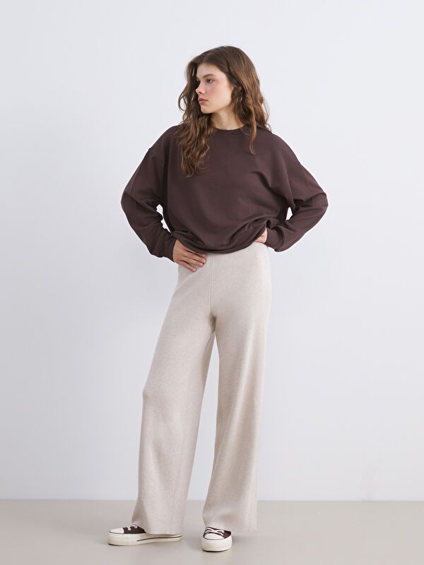 Moudda LC Waikiki - Pantalon tricot Femme Beige clair - Tunisie 1