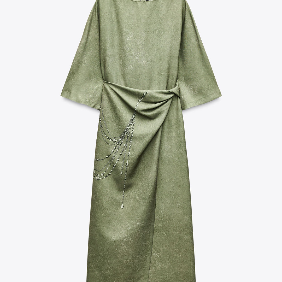 Moudda ZARA - Robe Midi Imprimée - Chaînes & Manches Longues - Tunisie 1