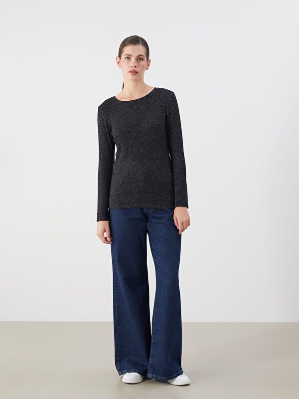 Moudda LC Waikiki - Body jersey manches longues Femme Noir - Tunisie 2