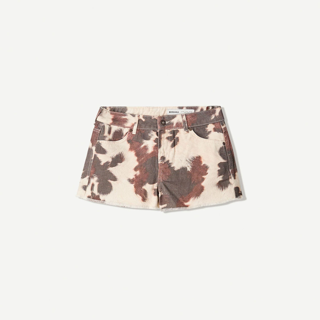 Moudda BERSHKA - Bermuda Coton - Imprimé Vache - Tunisie 1