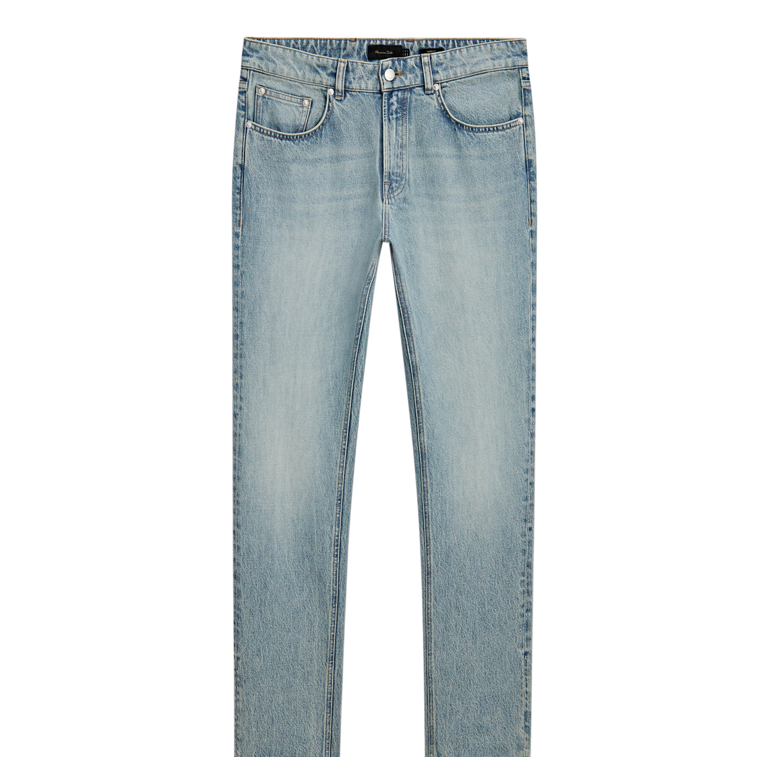 Moudda Massimo Dutti - Pantalon jean super dirty délavé coupe fuselée - Tunisie 1