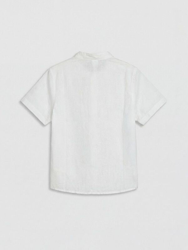 Moudda LC Waikiki - Chemise manches courtes en tissu pour Garçon couleur Blanc - Tunisie 2