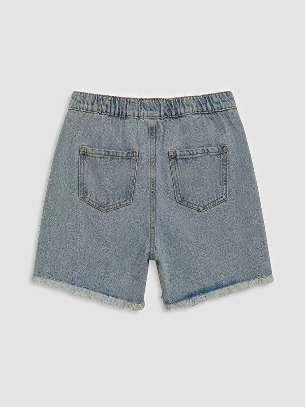 Moudda LC Waikiki - Jupe en jean pour Fille couleur Bleu clair délavé à l'acide - Tunisie 2