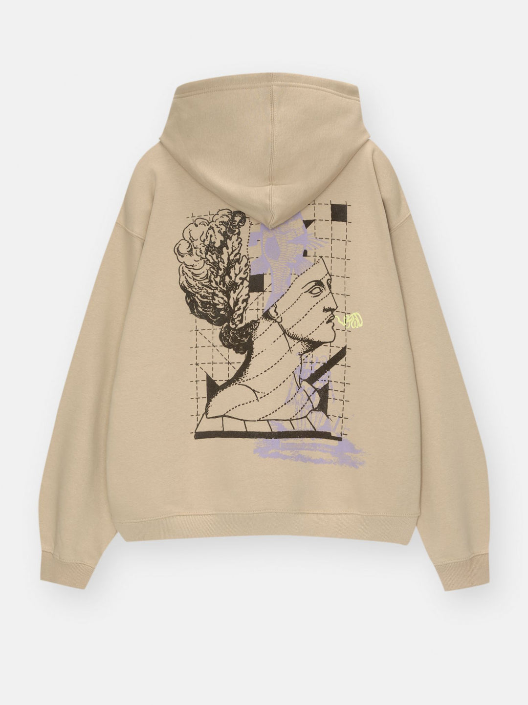 Moudda PULL & BEAR - Sweat à Capuche Flock The Unknown Overlock Contraste Lima - Tunisie 1