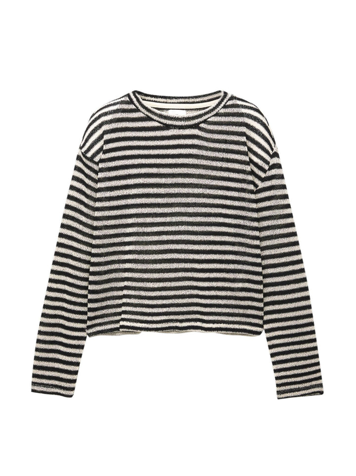 Moudda PULL & BEAR - Pull - Rayures & Maille Coupée (Écru) - Tunisie 1