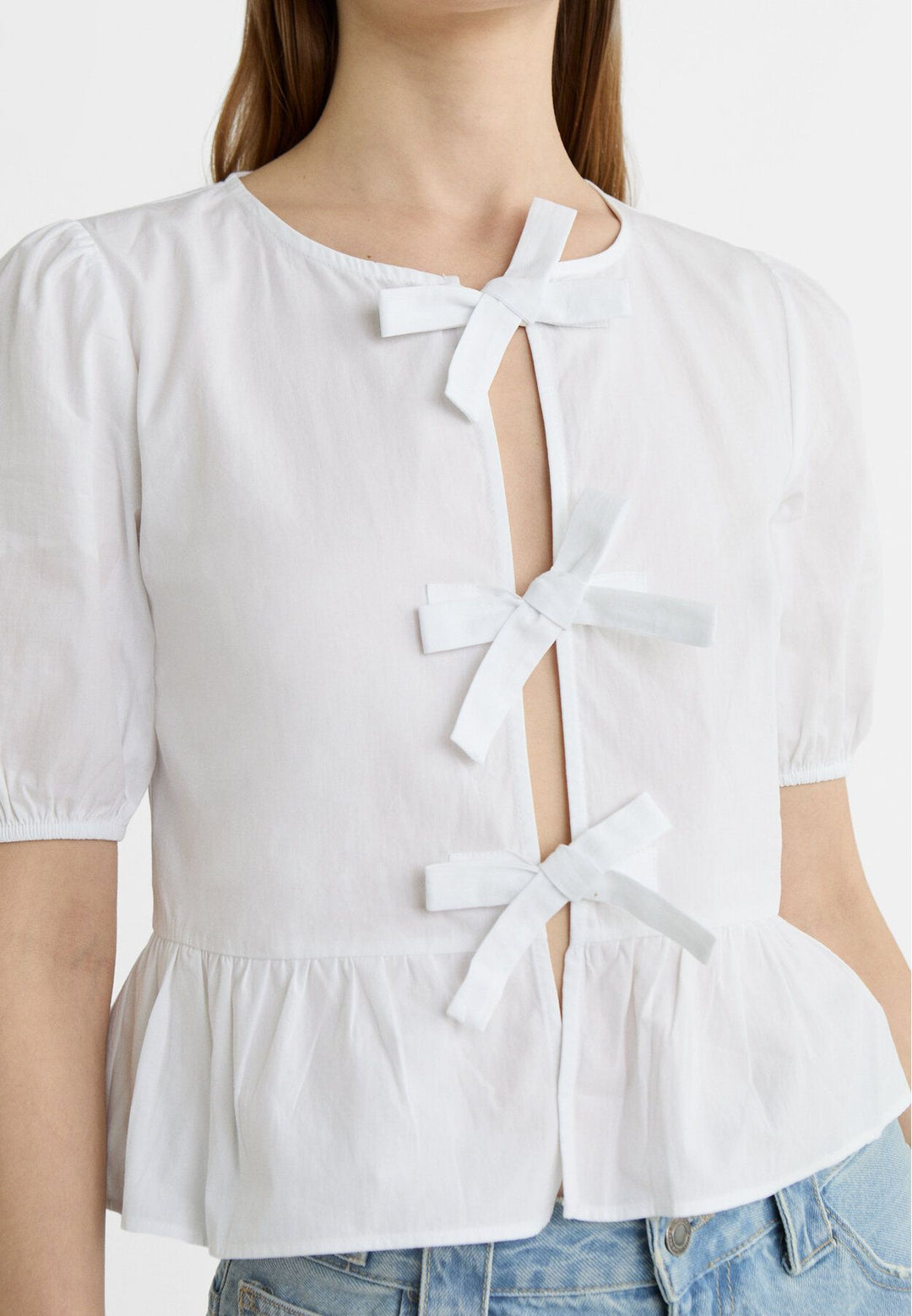 Moudda STRADIVARIUS - Chemise Manche Courte avec Nœud - Tunisie 4