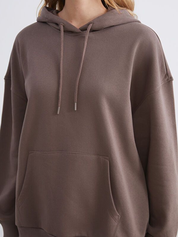 Moudda LC Waikiki - Sweatshirt en jersey Femme Brun - Tunisie 3