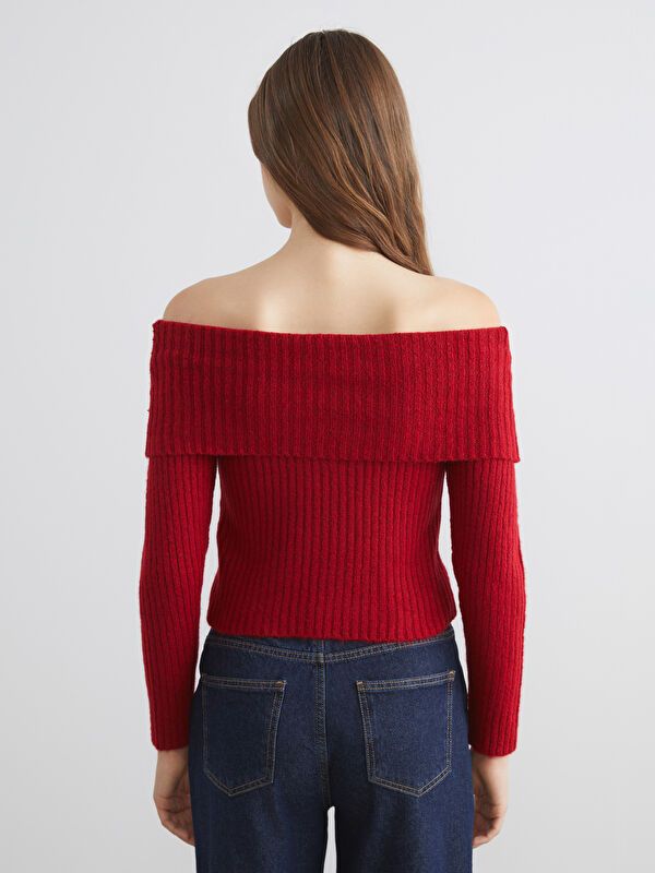 Moudda LC Waikiki - Pull en tricot Femme Rouge - Tunisie 4