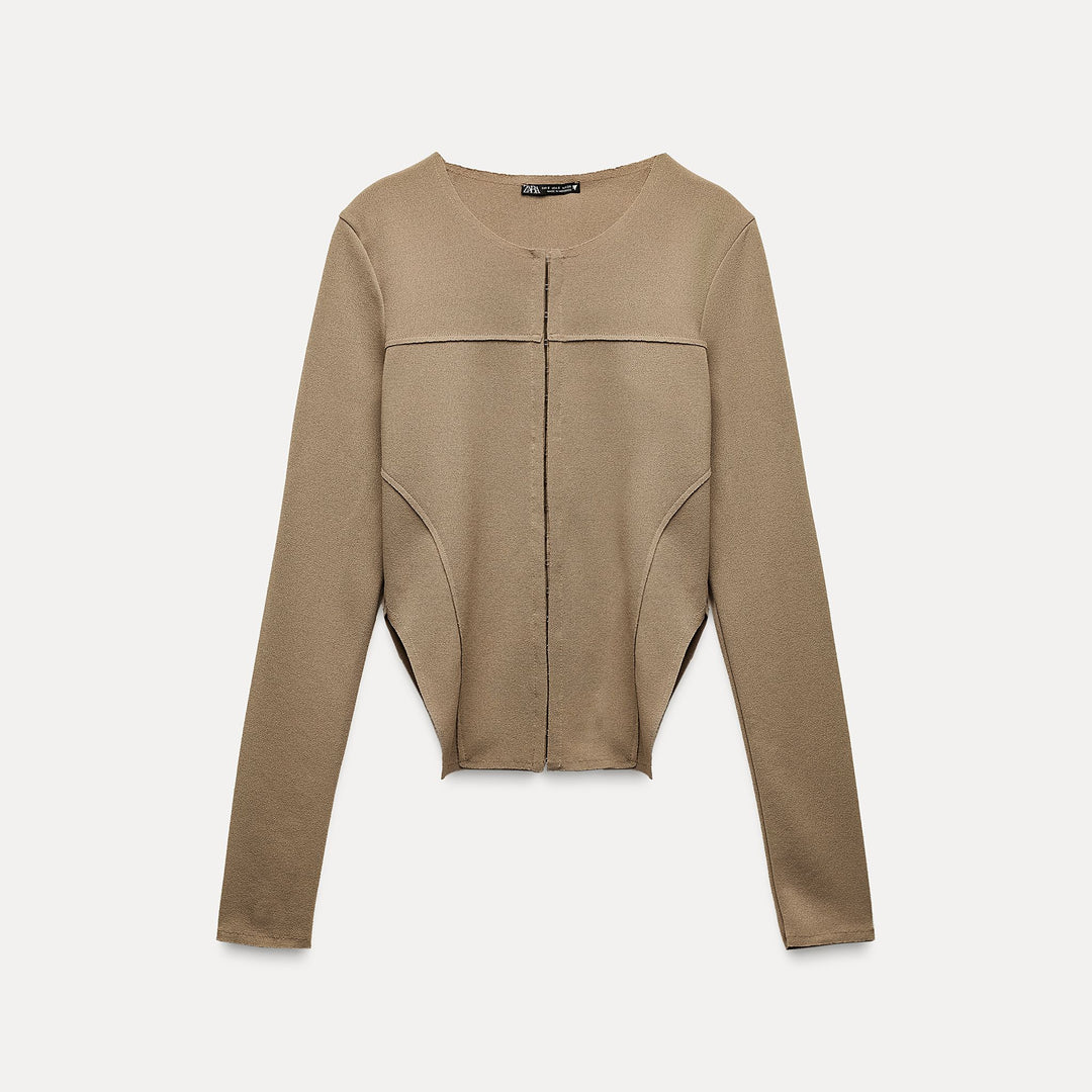 Moudda ZARA - Top crochets manches longues crêpe - Tunisie 2