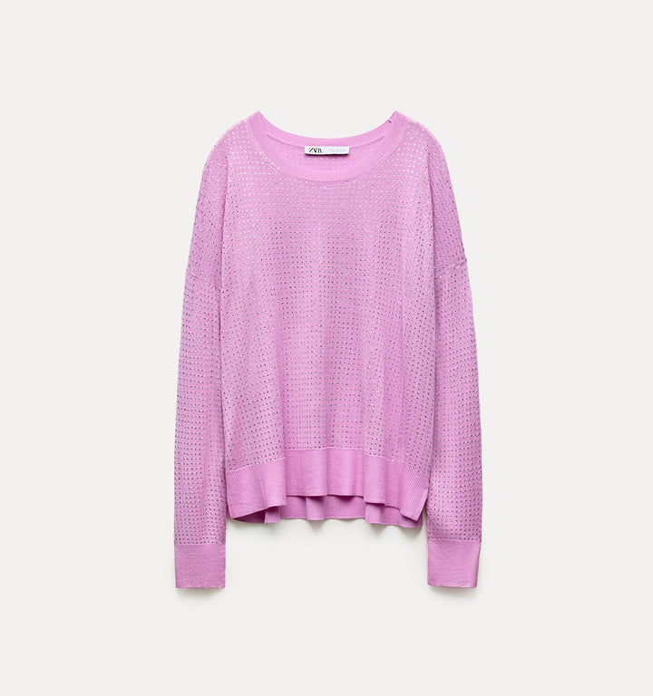 Moudda ZARA - Pull 50/50, strass - Tunisie 2