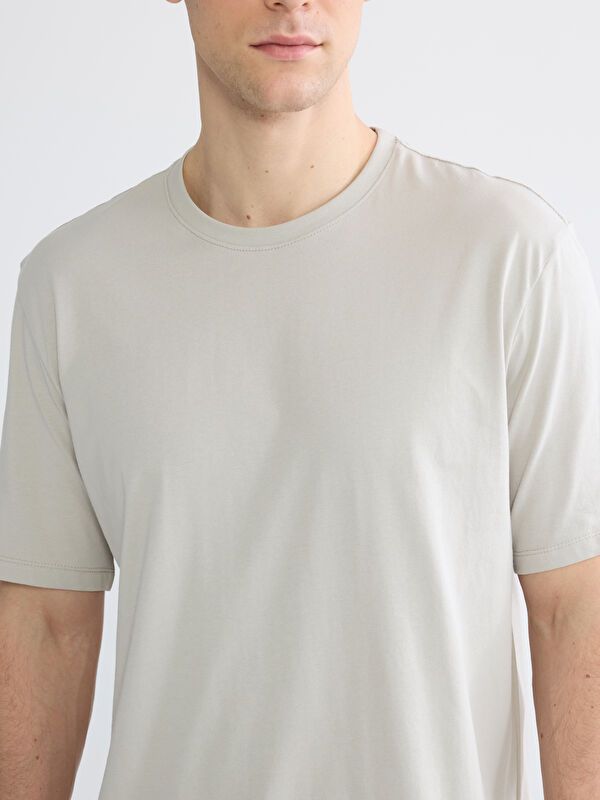 Moudda LC Waikiki - T-shirt basique col rond manches courtes en jersey pour Homme - Tunisie 3