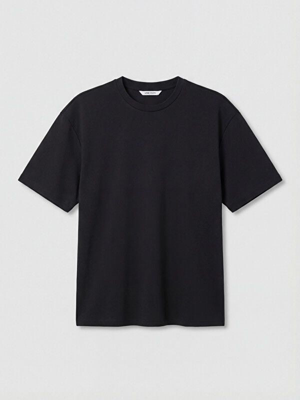 Moudda LC Waikiki - T-shirt manches courtes en jersey pour Homme couleur Anthracite - Tunisie 1