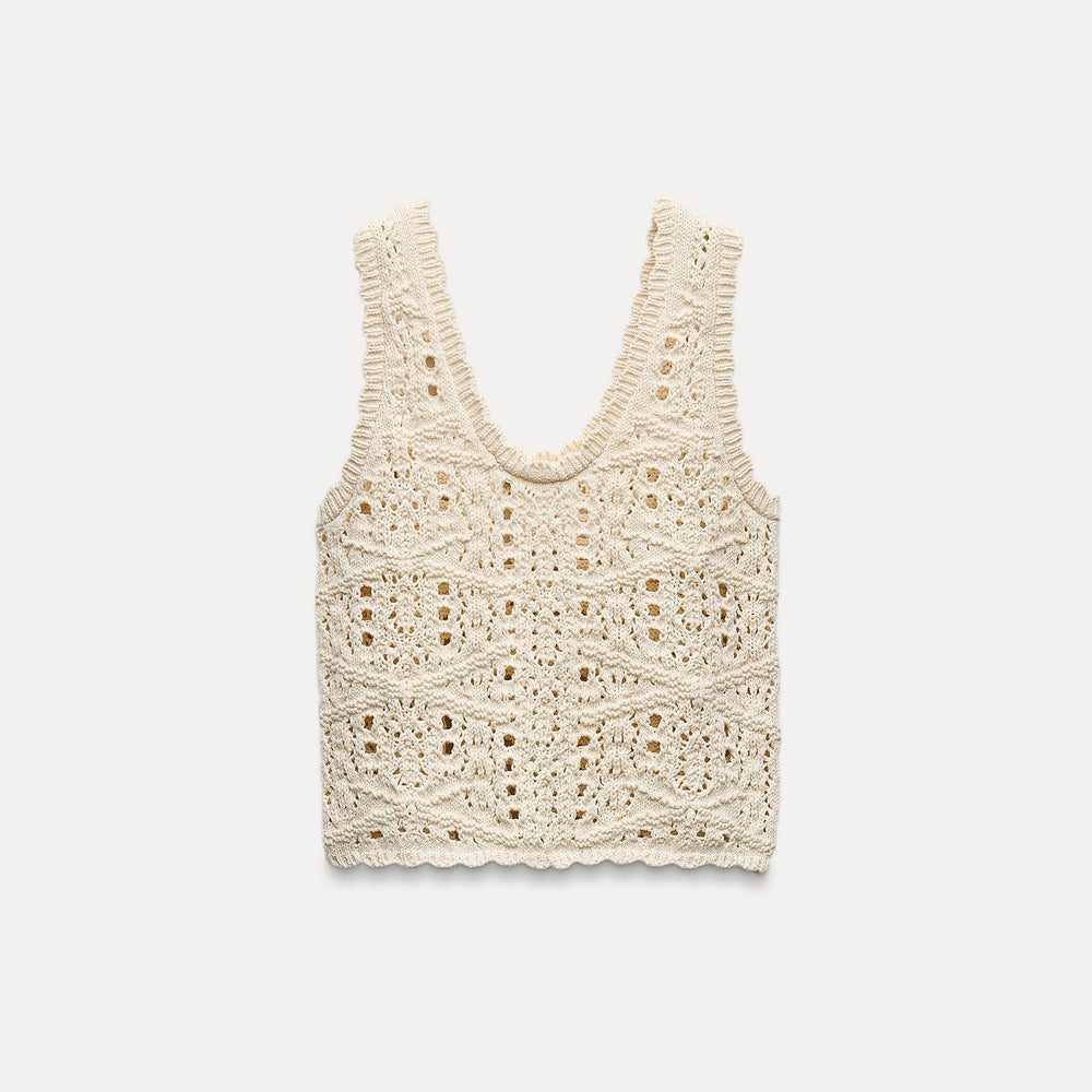 Moudda ZARA - Haut coton en pointelle - Tunisie 2