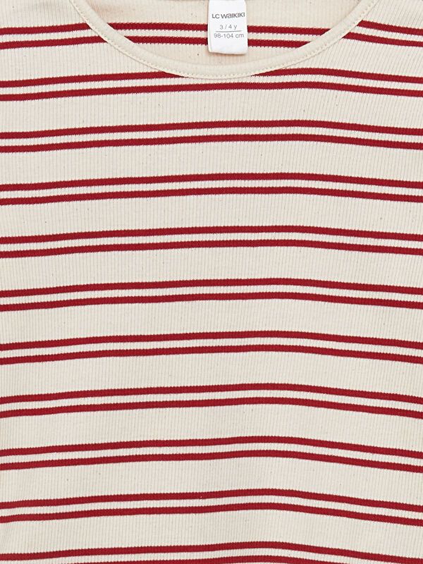 Moudda LC Waikiki - Body en jersey manches longues Fille Rayures rouges - Tunisie 2