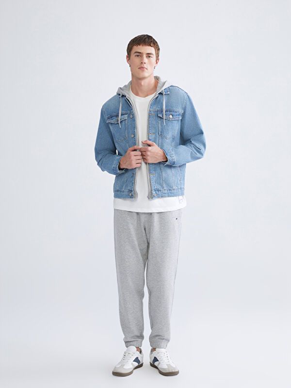 Moudda LC Waikiki - Manteau tissé en denim Homme Canne indigo clair - Tunisie 2