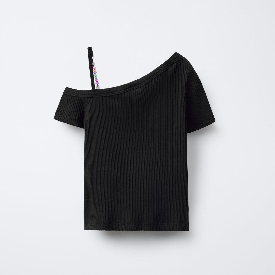 Moudda ZARA - T-Shirt Asymétrique - Perles - Tunisie 2
