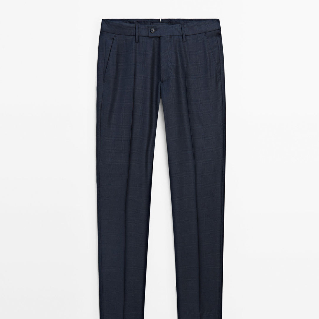 Moudda Massimo Dutti - Pantalon costume carreaux bleus - Tunisie 1