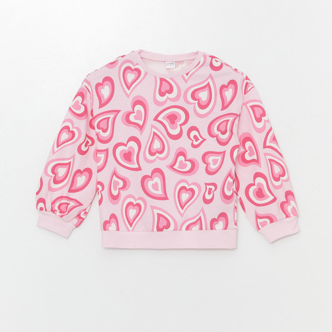 Moudda LC Waikiki - Pyjama en jersey manches longues moyen Fille Imprimé rose - Tunisie 2