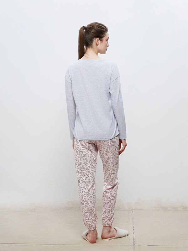 Moudda LC Waikiki - Pyjama en jersey à manches longues pour Femmes - Tunisie 4