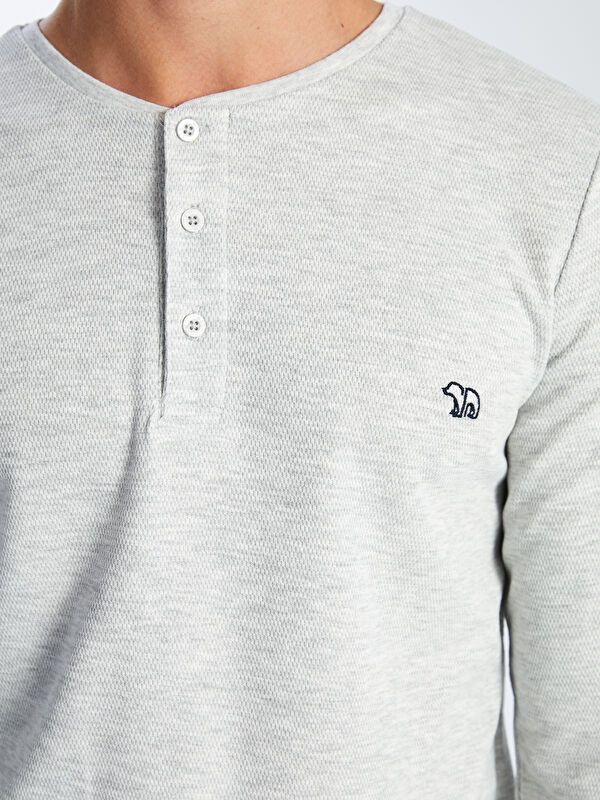 Moudda LC Waikiki - Ensemble pyjama en jersey à manches longues et bas longs pour Hommes - Tunisie 3