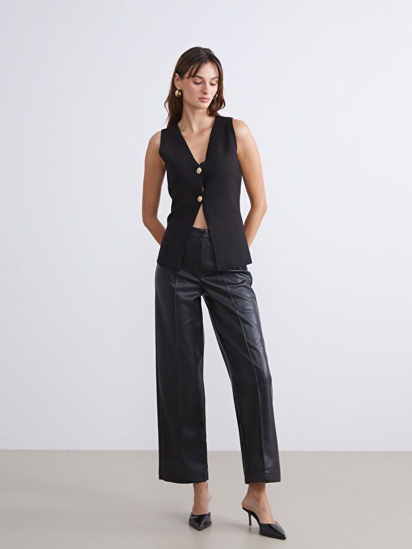 Moudda LC Waikiki - Pantalon tissé moyen Femme Noir - Tunisie 1