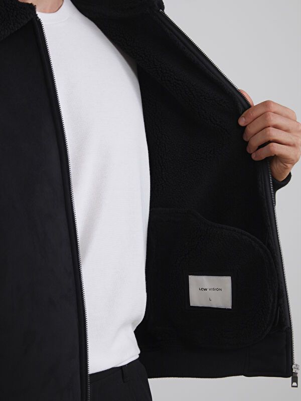 Moudda LC Waikiki - Manteau PU lourd Homme Noir - Tunisie 3