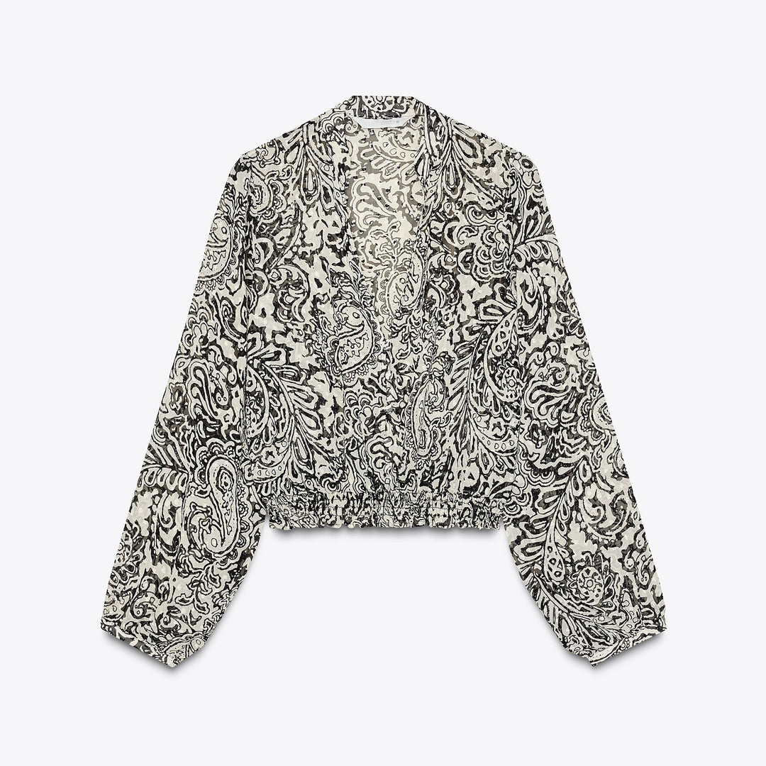 Moudda ZARA - Chemise Plumetis - Imprimé Paysley - Tunisie 1