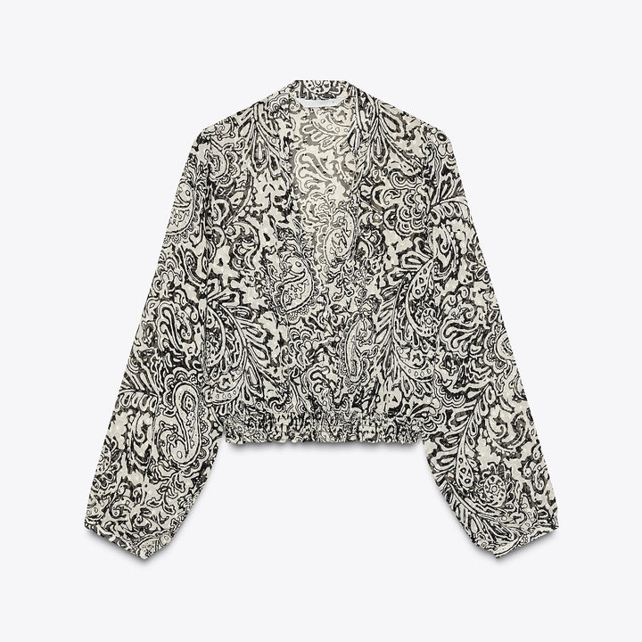 Moudda ZARA - Chemise Plumetis - Imprimé Paysley - Tunisie 1