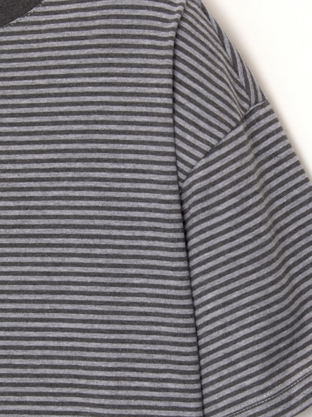 Moudda PULL & BEAR - T-Shirt Pacific Rayures Demi-Manches Gris - Tunisie 2