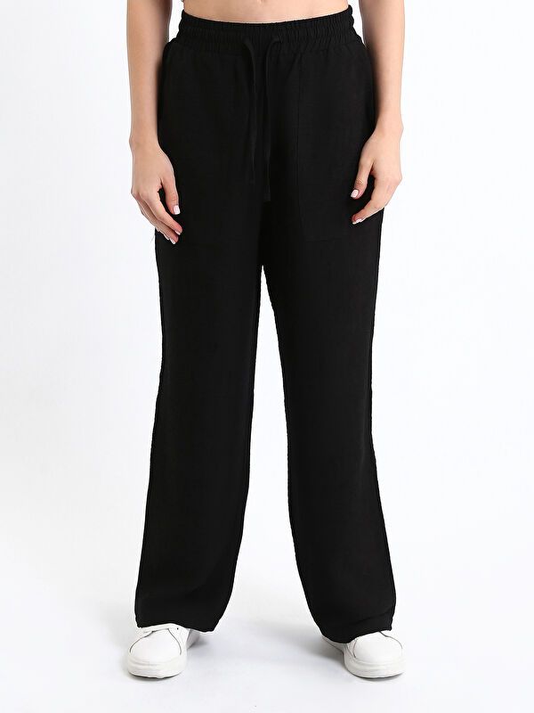 Moudda LC Waikiki - Pantalon tissé fin Femme Noir - Tunisie 2