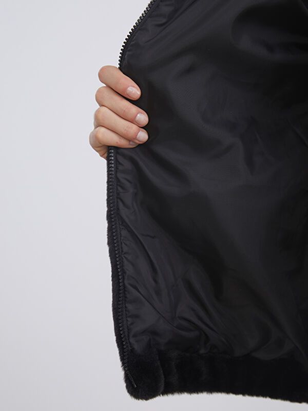 Moudda LC Waikiki - Manteau effet laine Femme Noir - Tunisie 4